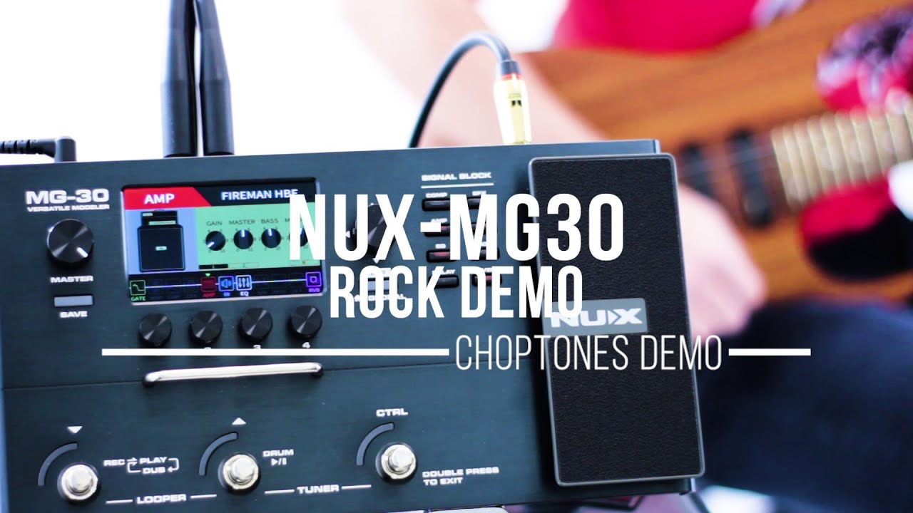 NUX MG-30 | Rock Demo - YouTube