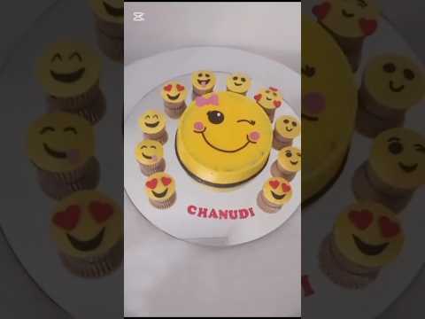 Emoji-Themed Cake & Cupcakes|Chanu's Cakes 🎂 #cakes#cupcakes#delicious
