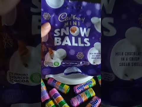 CADBURY SNOW BALLS #shorts #mini #snowball #chocolate #asmrsound #trend