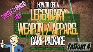 Fallout 4 | How To Get A Legendary Weapon/Apparel Care Package | All Item Effects | Tutorial