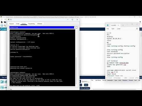 1.3.6 Packet Tracer - Configure SSH