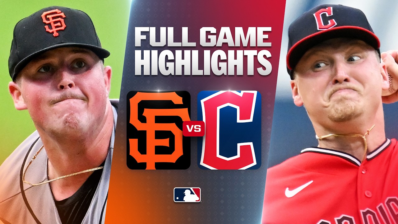 8월20일 샌프란시스코 클리블랜드 MLB 하이라이트