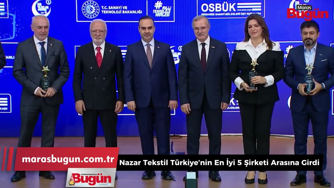 Nazar Tekstil Türkiye’nin En İyi 5 Şirketi Arasına Girdi