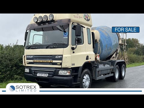 For Sale - New Stock From Sotrex: DAF CF 75 310 6 X 4 Concrete Mixer