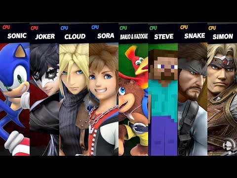 Super Smash Bros. Ultimate - SEGA vs Square Enix vs Microsoft vs Konami