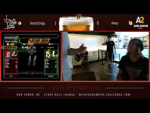 Smash At Study Hall 15  - heartstrings (Sheik) vs. sheep (Fox) Smash Melee Losers Round 6