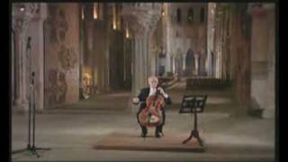 J. S. Bach Rostropovich plays the Sarabande from Bach's Cello Suite BWV 1007