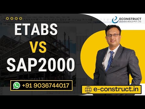 ETABS v/s SAP2000 - Watch this video to know the difference between the ETABS and SAP2000
