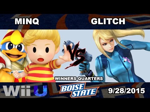MinQ (Dedede, Lucas) vs. Glitch (ZSS) - SSB4 Winners Quarters - Boise Smash University