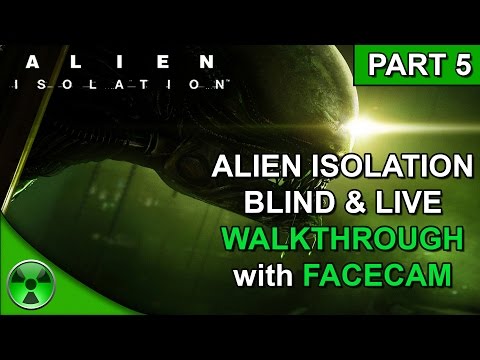 😱 Alien Isolation Live Walkthrough w/ Facecam (Part 5) Ending- PS4 Pro