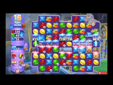 Wonka's World of Candy Level 803 NO BOOSTERS - A S GAMING ✔