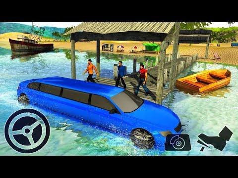 Beach Water Surfer Limousine Car Driving Simulator (by Tech 3D Games Studio) Android Gameplay HD