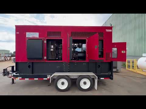 2009 Baldor TS500T 400 kW rental grade diesel generator John Deere EPA Tier 3 eng 2595 Hrs CSDG 3643