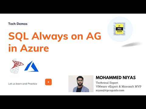 SQL Always on AG - Azure | Deploy SQL Always on Availability Group in Azure - Step by Step Demo New