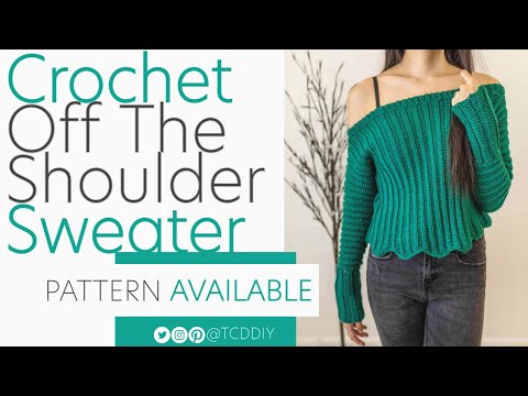 Crochet Off the Shoulder Sweater | Pattern & Tutorial DIY