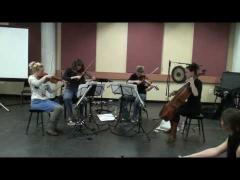 Ragazze Quartet New York, rehearsal Black Widow by Aviya Kopelman