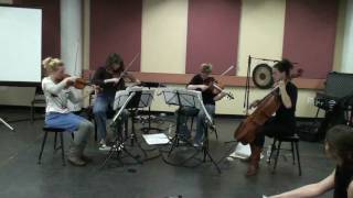 Ragazze Quartet New York, rehearsal Black Widow by Aviya Kopelman