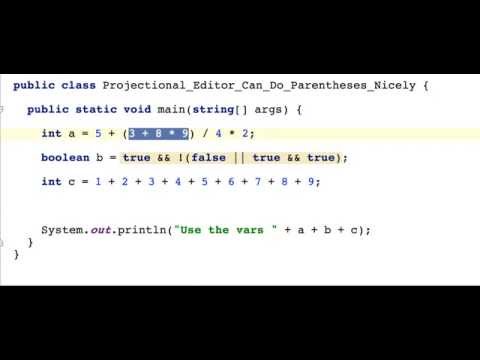 MPS projectional editor can do parentheses nicely
