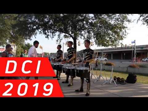 In The Lot: Boston Crusaders 2019 Battery At The DCI Southwestern Championship