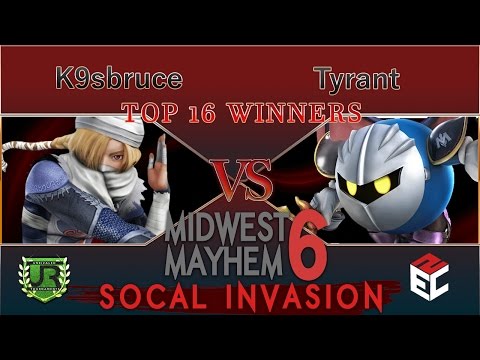 Midwest Mayhem 6 TOP 16 WINNERS - K9sbruce (Sheik) vs Tyrant (Meta Knight)