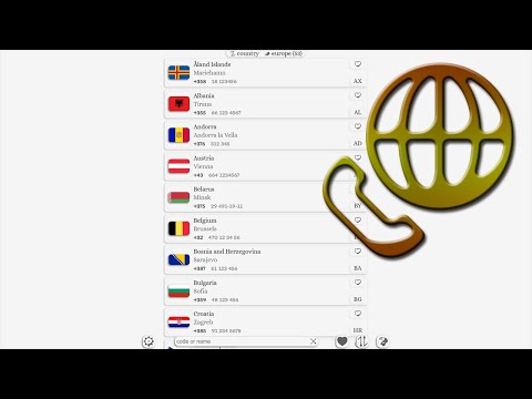 Country dialing code Video