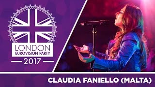Claudia Faniello - Breathlessly (Malta) | LIVE | 2017 London Eurovision Party
