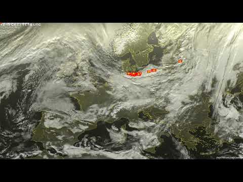 Sat24 lightning video impression for Saturday, January 4, 2020