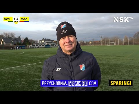 tv.nsk.pl [Tr. Piotr Rzepka] MKS Świt Nowy Dwór Maz. - MKS Mazovia Mińsk Maz. 1:4 (0:2) 2024-02-24