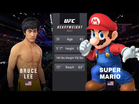 UFC4 | Bruce Lee vs Super Mario Bros (EA Sports UFC 4)