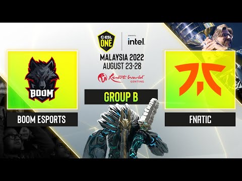 Dota2 - BOOM Esports vs Fnatic - Game 1 - ESL One - Malaysia 2022 - Group B