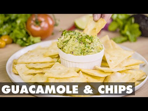 Homemade Guacamole with Tortilla Chips!