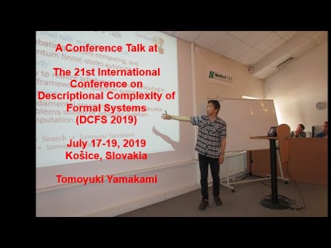 Adiabatic Quantum Computation - DCFS 2019 Conference Talk (English) - Košice, Slovakia