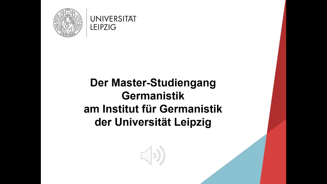 Video: Vorstellung Master Germanistik