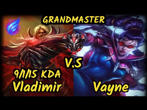 Attila (VLADIMIR) vs VAYNE - 9/1/15 KDA BOTTOM ADC GAMEPLAY - EUW Ranked GRANDMASTER