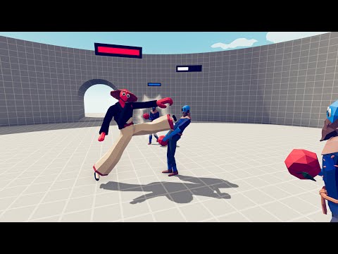 MIXED KICKBOXER VS EVERY UNIT - TABS Totally Accurate Battle Simulator -