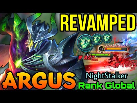 Argus New Revamped MVP Gameplay! - Top Global Argus NightStalker - MLBB