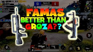 🔥Famas🔥 Powerful Than 🔥groza🔥 ?! PUBG MOBILE Most Recoiled Gun 💪
