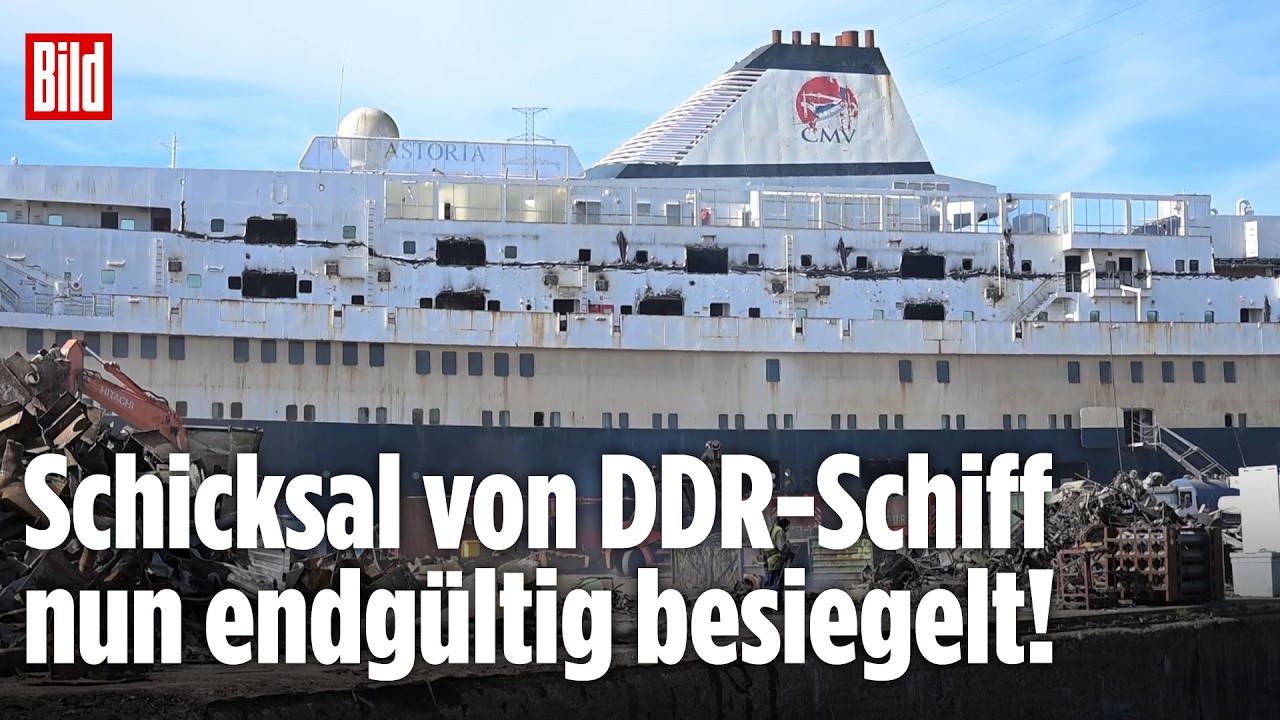 Schicksal von DDR-Schiff endgültig besiegelt! „MS Völkerfreundschaft” wird verschrottet!