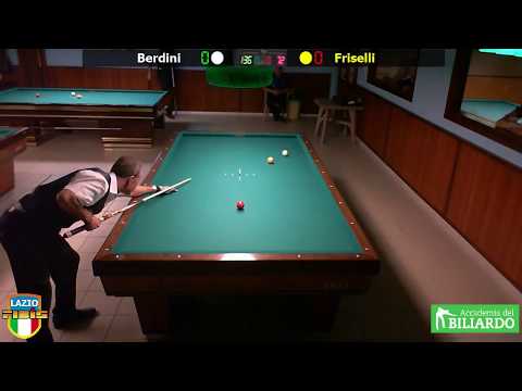 Berdini vs Friselli - Gara Libera Territoriale Open Accademia del Biliardo Terni Settembre 2018