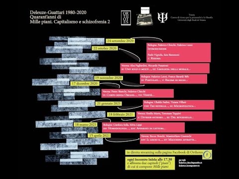 Enrico Redaelli: Deleuze-Guattari 1980-2020. Quarant’anni di Mille piani (#1)