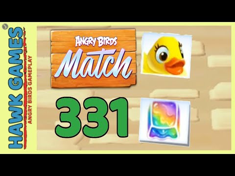 Angry Birds Match ⭐ Level 331 - Walkthrough, No Boosters