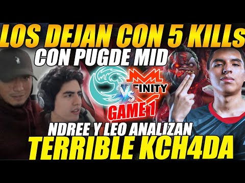 😲LOS dejan con 5 KILLS con PUGDE MID😲NDREE y LEO analizan🔴BEASTCOAST vs INFINITY - GAME 1 - CLOSEDTI