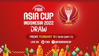 [情報] 2022 Asia cup 籃球亞洲盃抽籤