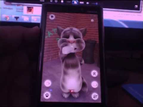 Talking Tom Cat has a hangover on Nokia Lumia 920