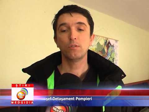 INCENDIU VIOLENT LA CERNAVODĂ 17 FEB