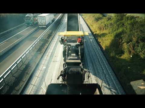 Sanierung der Autobahn A93 bei Marktredwitz mit werwie Straßenbaumaschinen