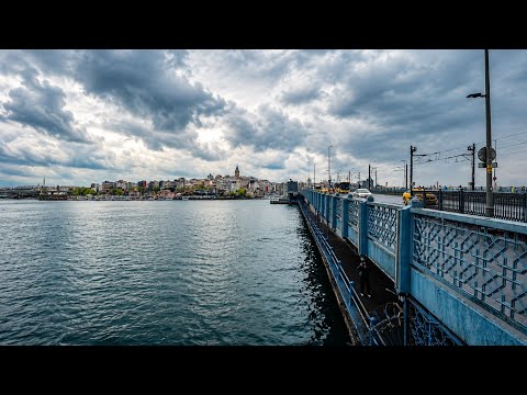 Rainy Istanbul Walk | Eminönü to Galata Tower | Eminönü'den Galata Kulesi'ne 4K
