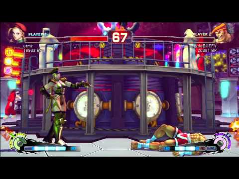 SSF4 Rank Match  utmr (CA)  vs  hydeBUFFY (AD)