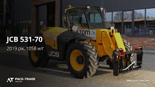 Телескопічний навантажувач JCB 531-70 2019 р. 55 кВт. 1058 м/г. №3842 L БРОНЬ