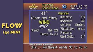 Windy Conditions in Cheyenne, WY — Vaporwave | FLOW (30 Min)